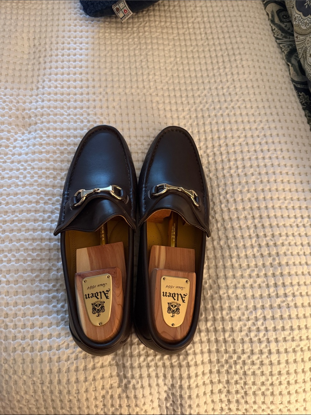 Classic Dark Brown Leather Bit Loafers by Horatio